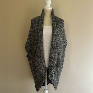 Iperico Women’s Melange Open Front Cardigan Made in Italy One Size